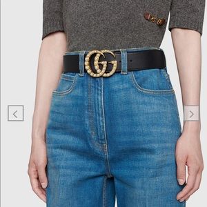Authentic Gucci double G pearl belt size 110-44